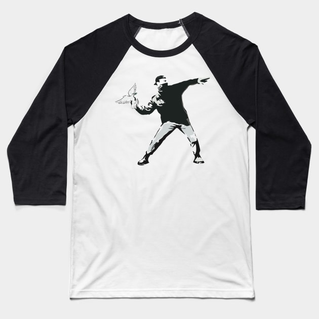 Peace Baseball T-Shirt by tonyleone